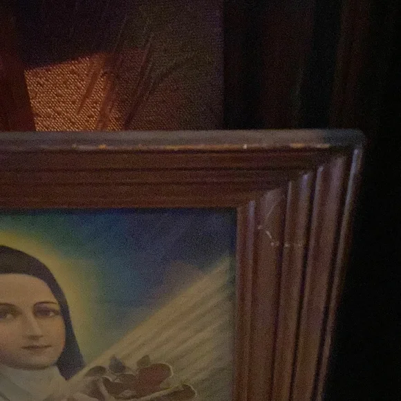 Vintage Saint Therese frame